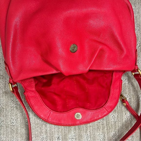 Marc Jacob classic Q leather large crossbody shoulder Designer bag zippered flap - Picture 5 of 16